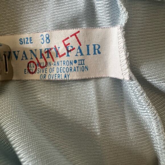 VTG Cami Ladies 38 Baby Doll Blue Lace Straps Coquette Feminine Romantic USA - Picture 12 of 12